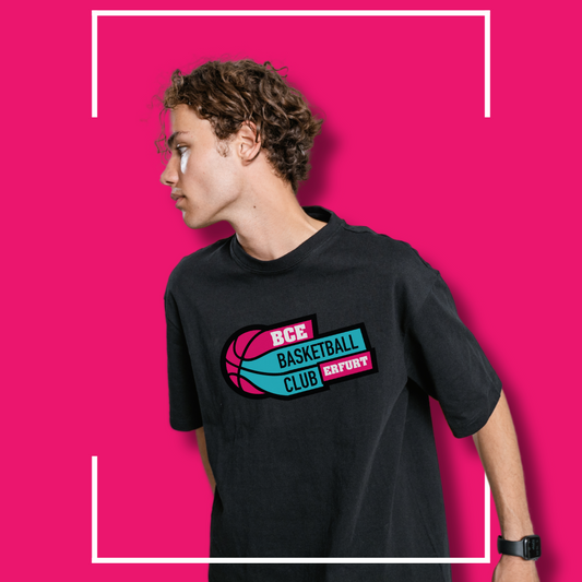 #bcerfurt T-Shirt schwarz mit großem Logo