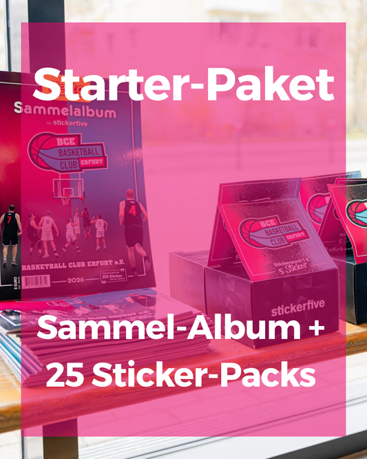 Sammelalbum + 25 Sticker-Packs | Starter-Set